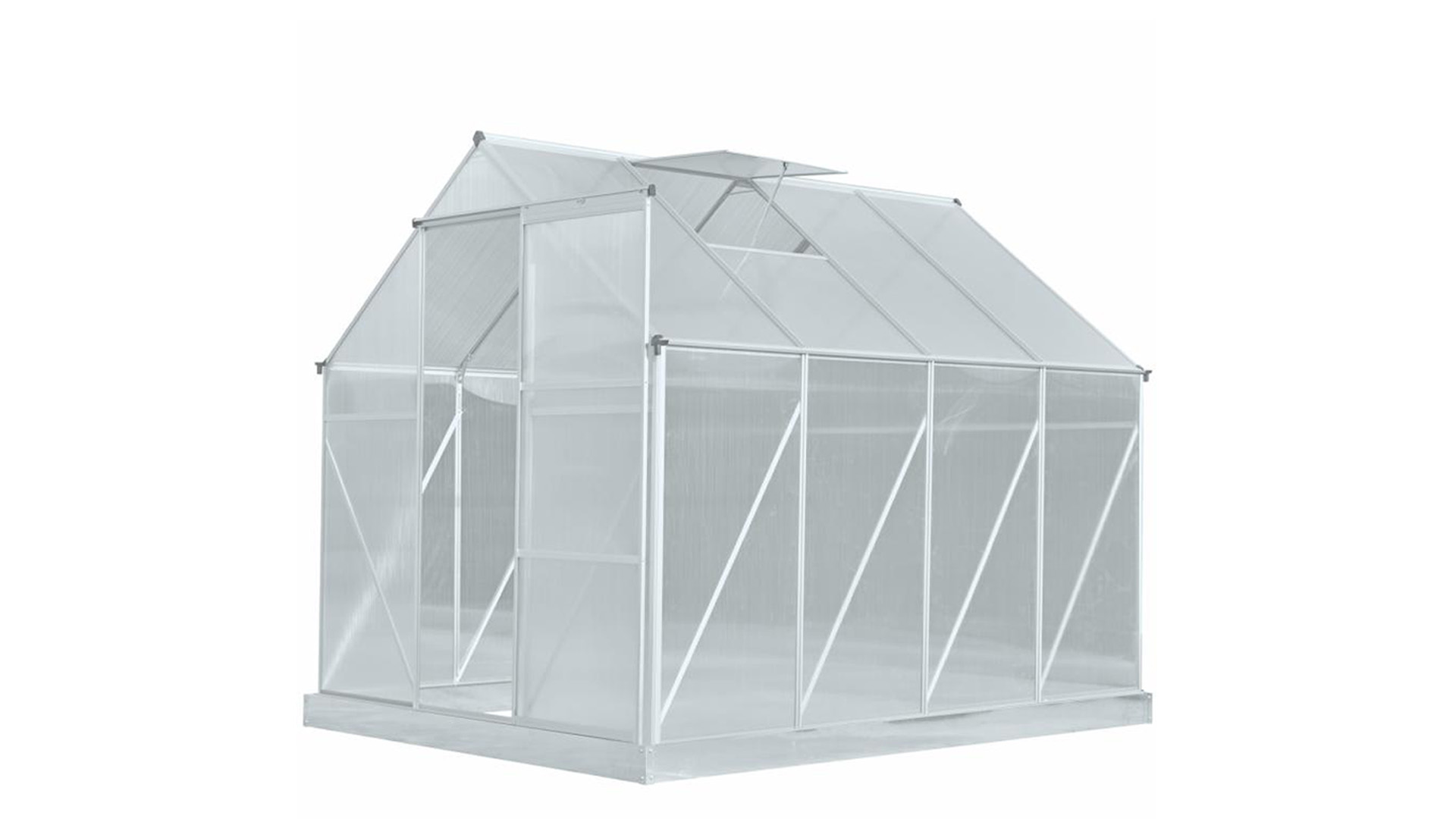 ALU polikarbonát üvegház